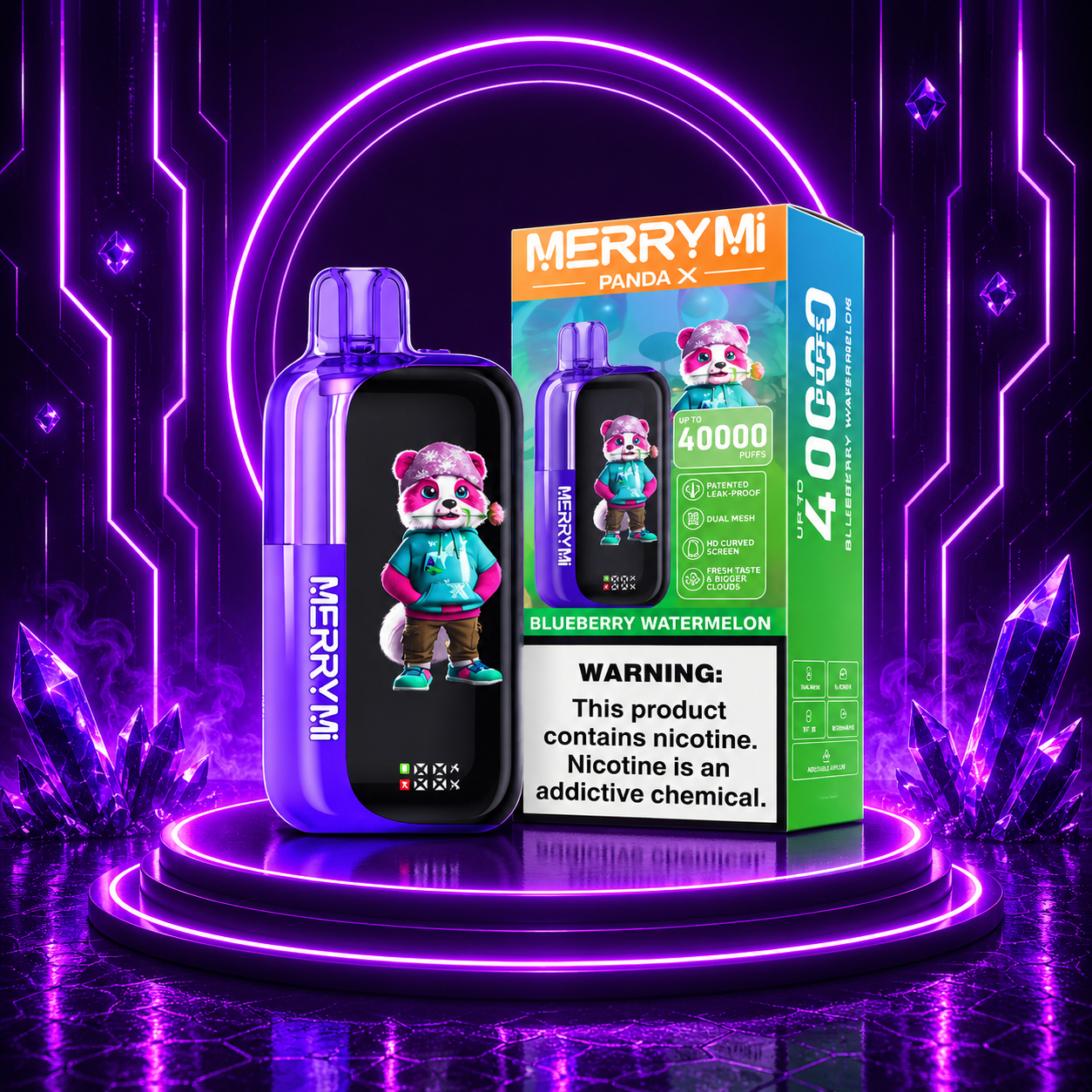 MerryMi Panda X 40K Einweg Vape Blueberry Watermelon